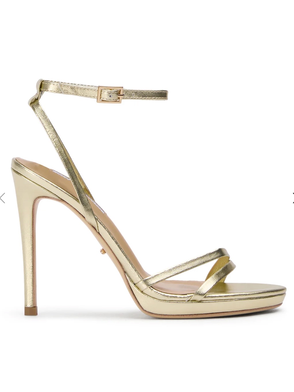 Tony Bianco Metallic Gold Strappy Stiletto Sandal